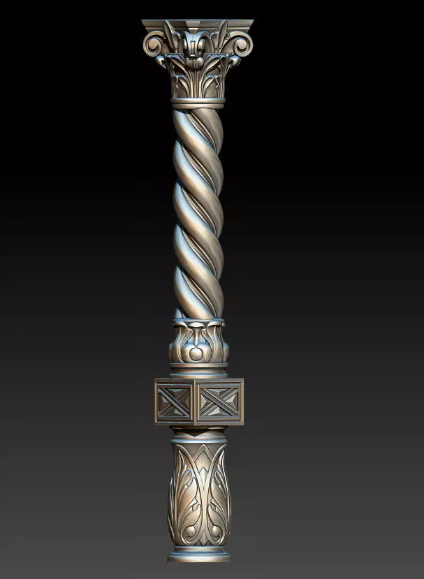 Columns ornate column Free 3D model