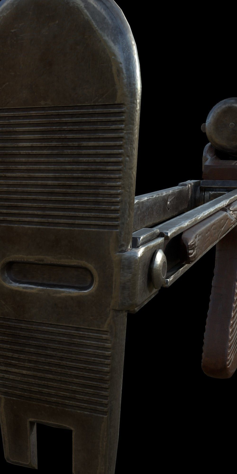 Low poly 43M Submachine gun Low-poly 3D model_3