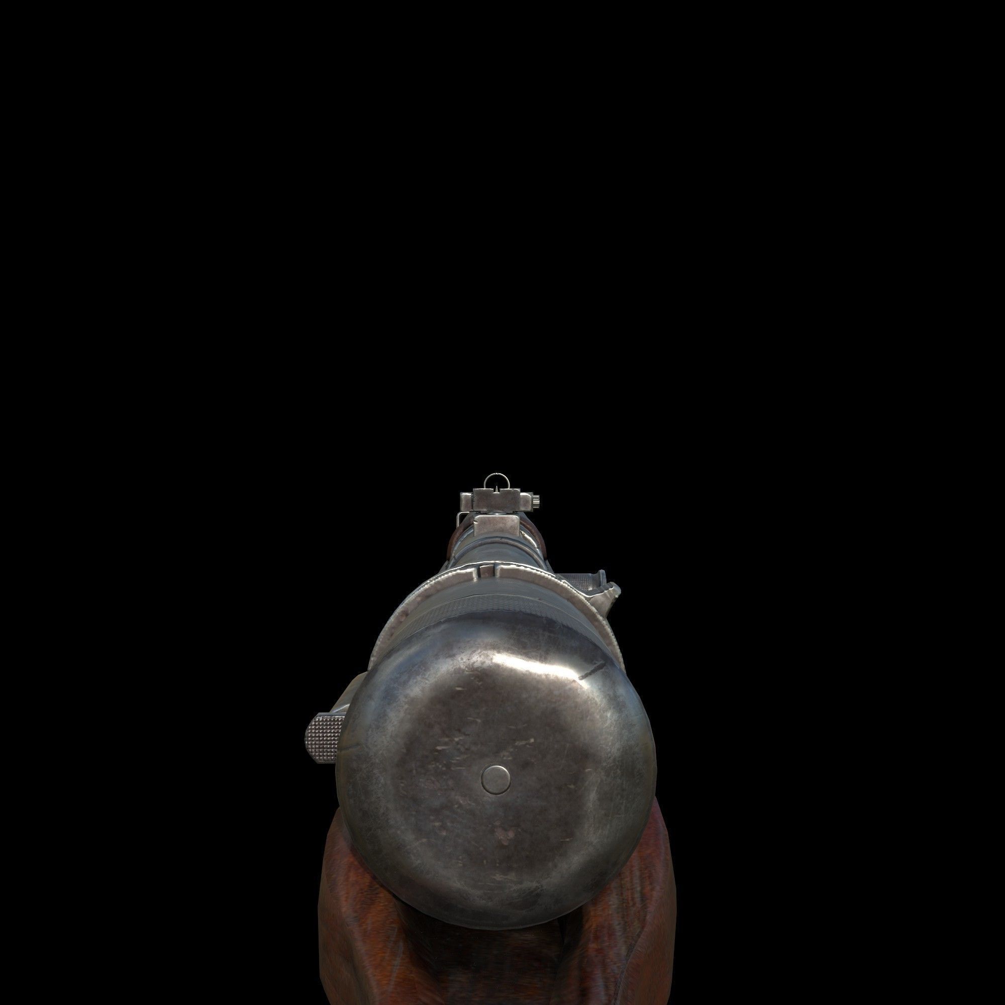 Low poly 43M Submachine gun Low-poly 3D model_6