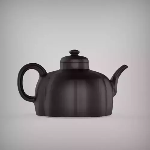Chinese Classic  Purple Sand Clay Teapot 2  with PBR materials