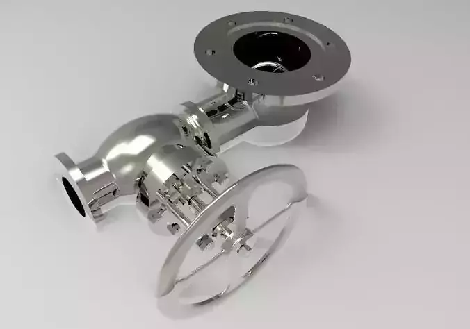 screw-down stop valve for chemical liquids