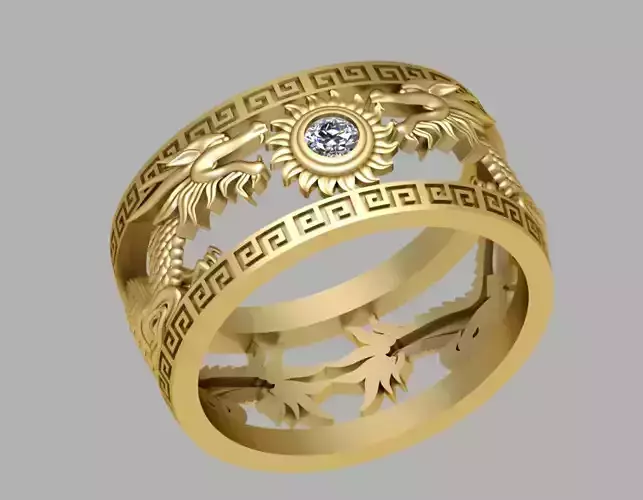 dragon 3d ring