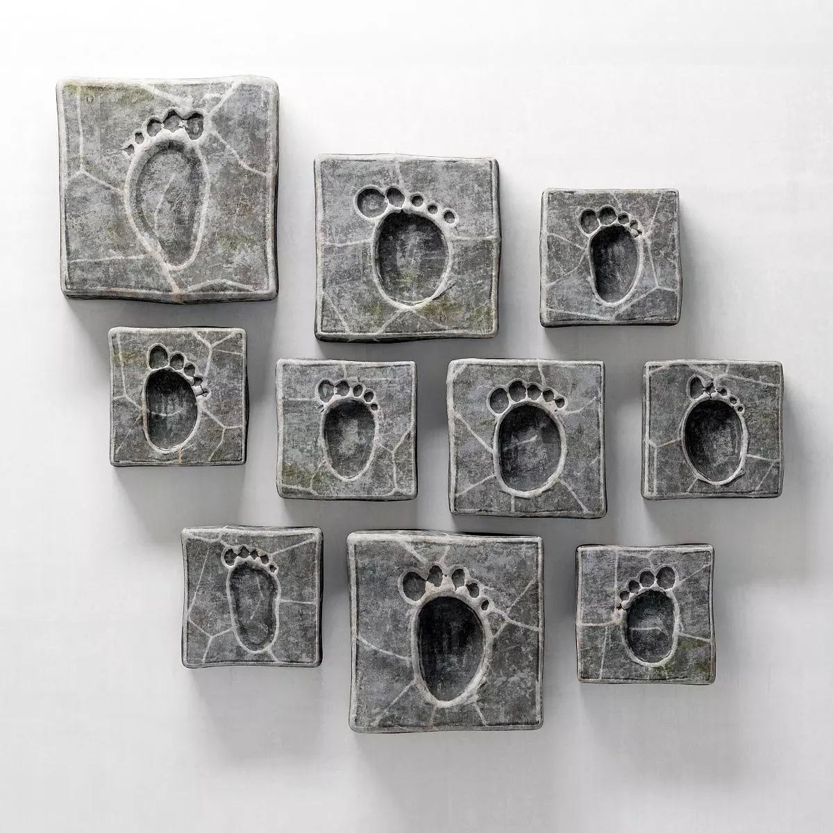 Stone casts 3D model