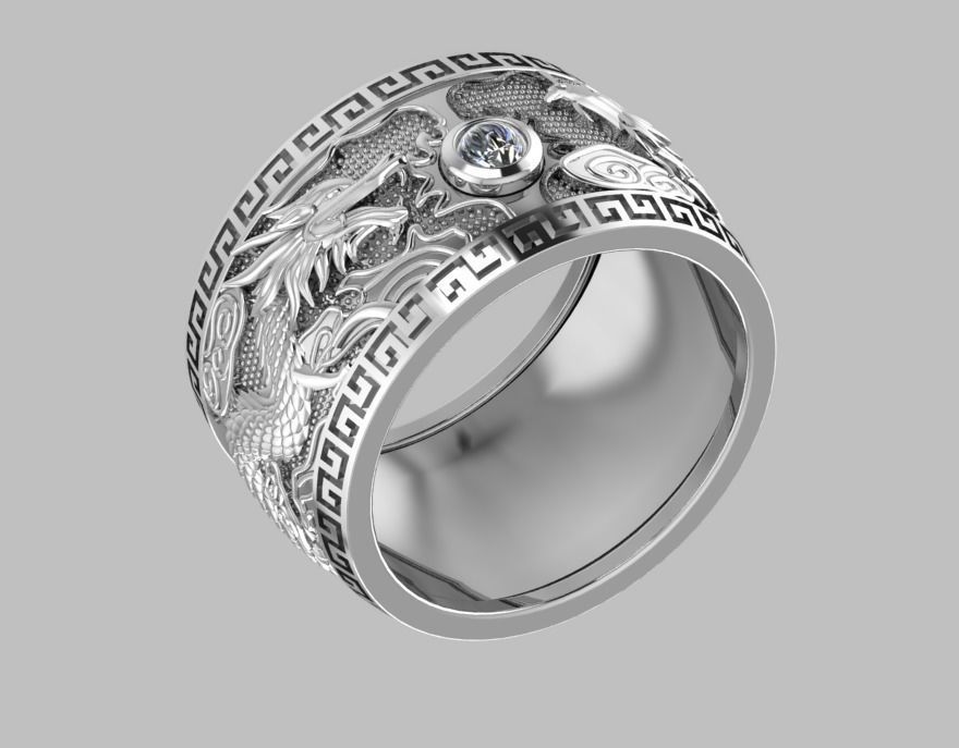 animal Ring 3D print model_3