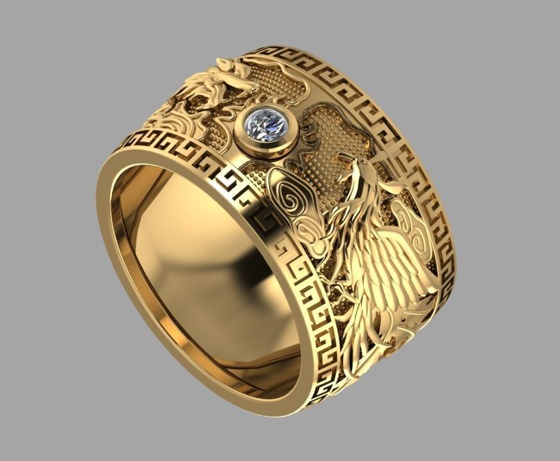 animal Ring 3D print model_2