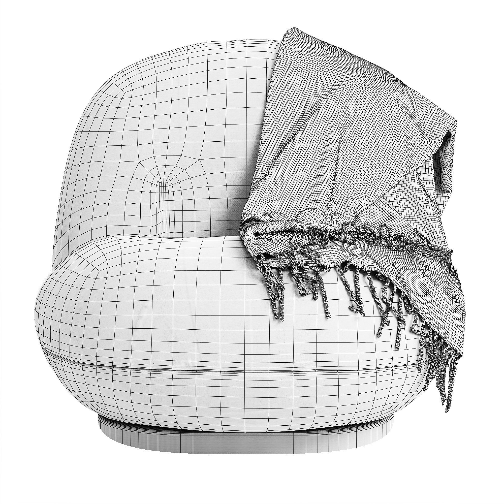 Pacha Lounge Chair by GUBI 3D model CGTrader