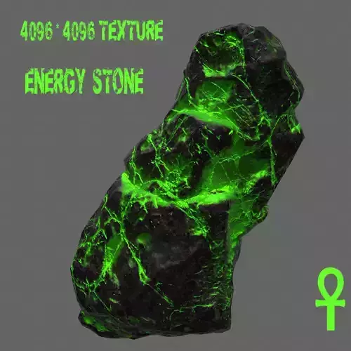 Glowing Rock Low-poly 3D model