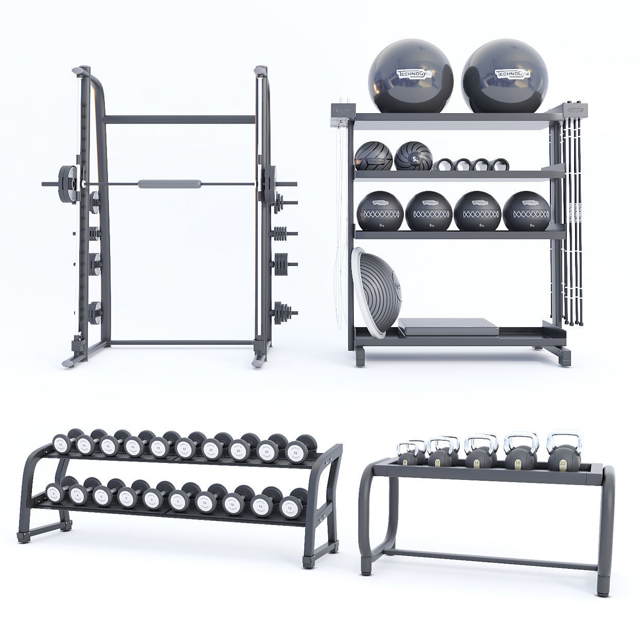 GYM GALLERY 3D model_12