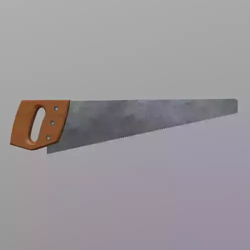 Hand Saw Low-poly 3D model