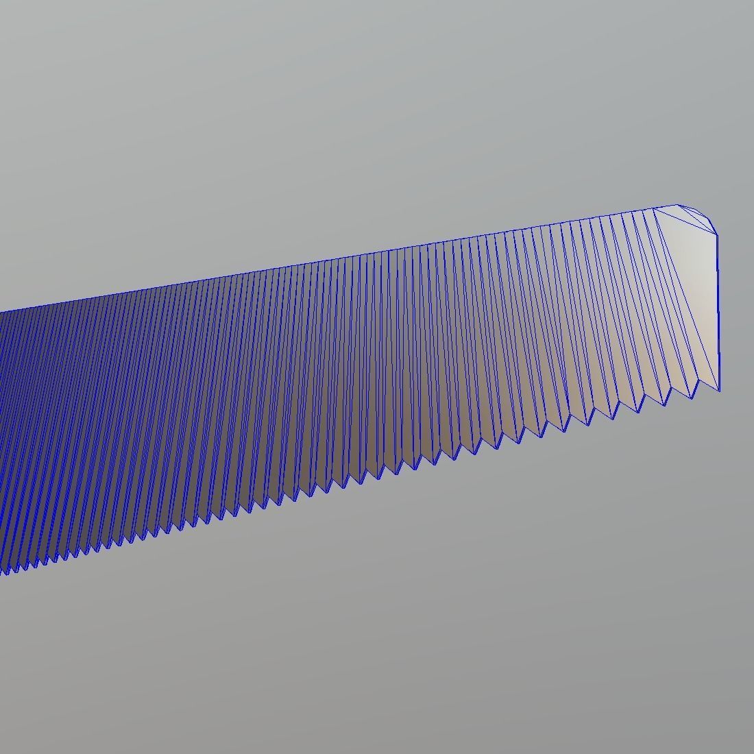 Hand Saw Low-poly 3D model_17