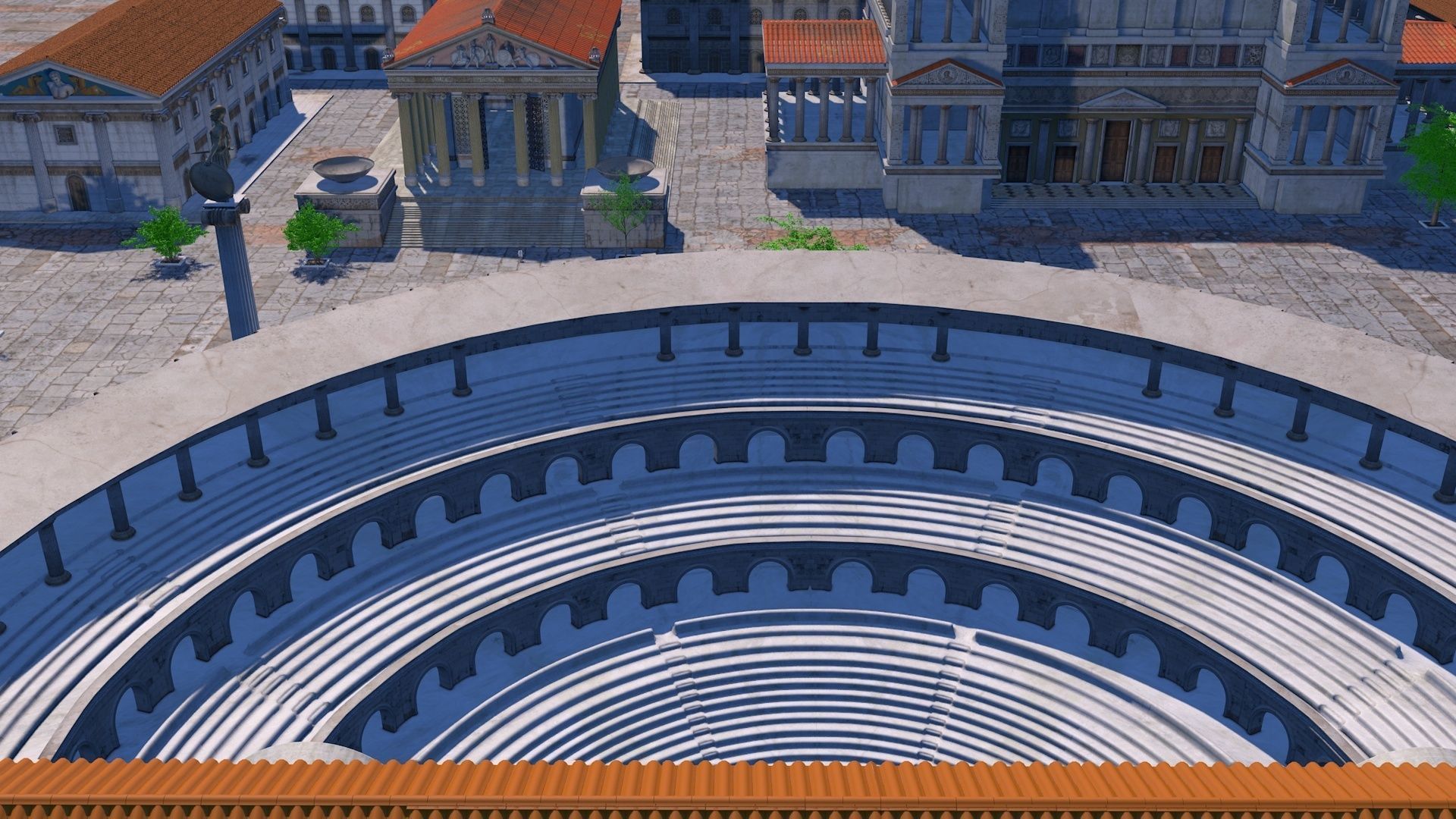 Classic romanic city 3D model_9