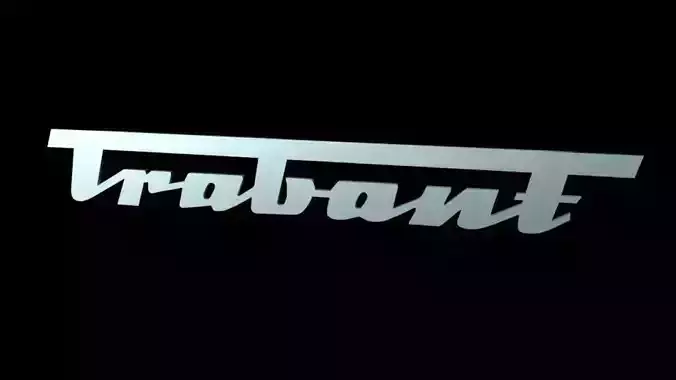 Trabant Font Emblem Logo Free 3D model