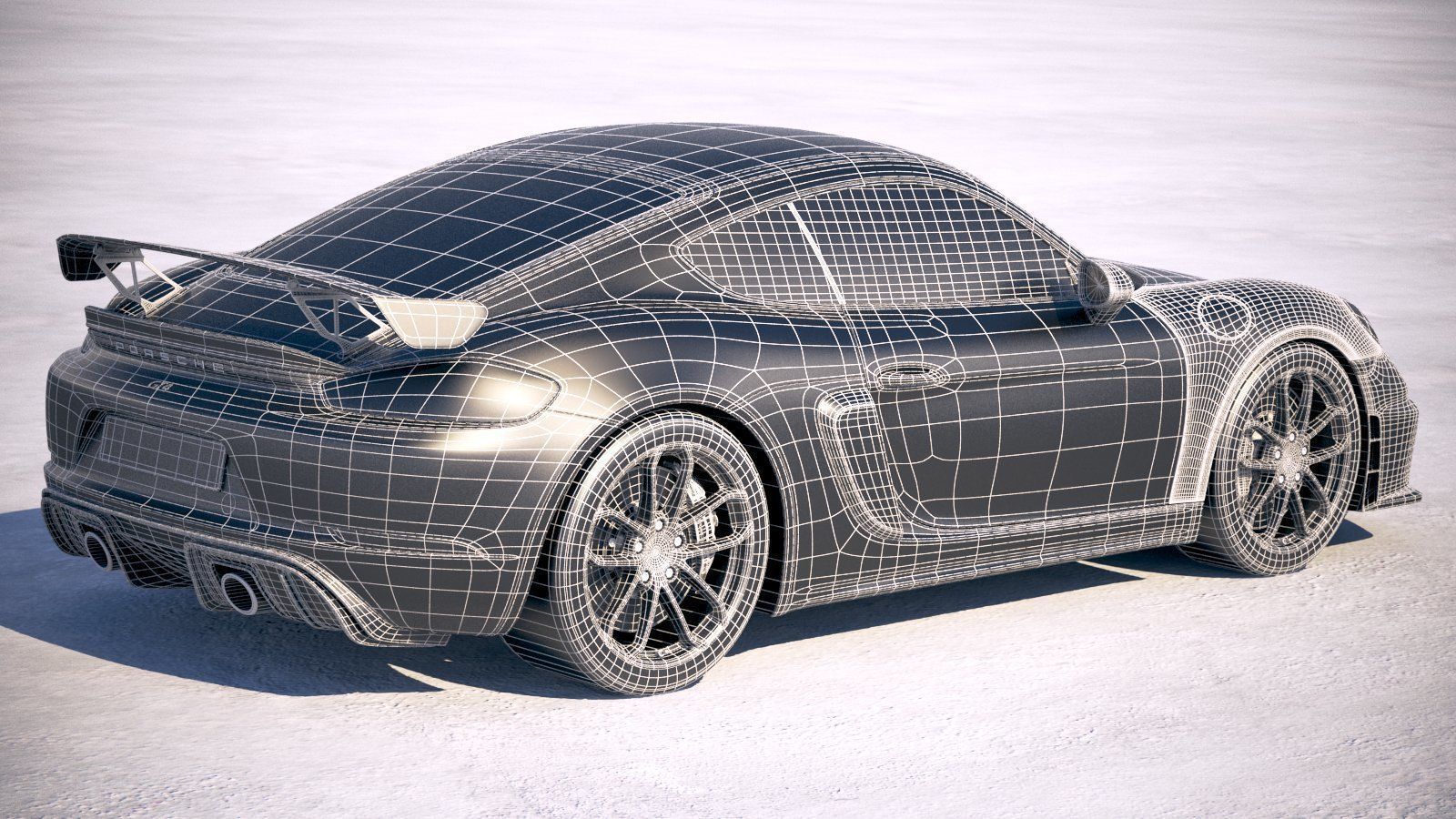 Porsche 718 Cayman GT4 2020 3D model_30