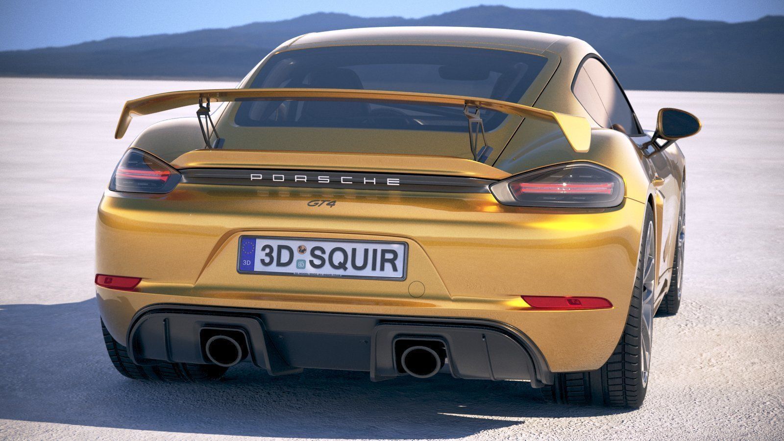 Porsche 718 Cayman GT4 2020 3D model_5