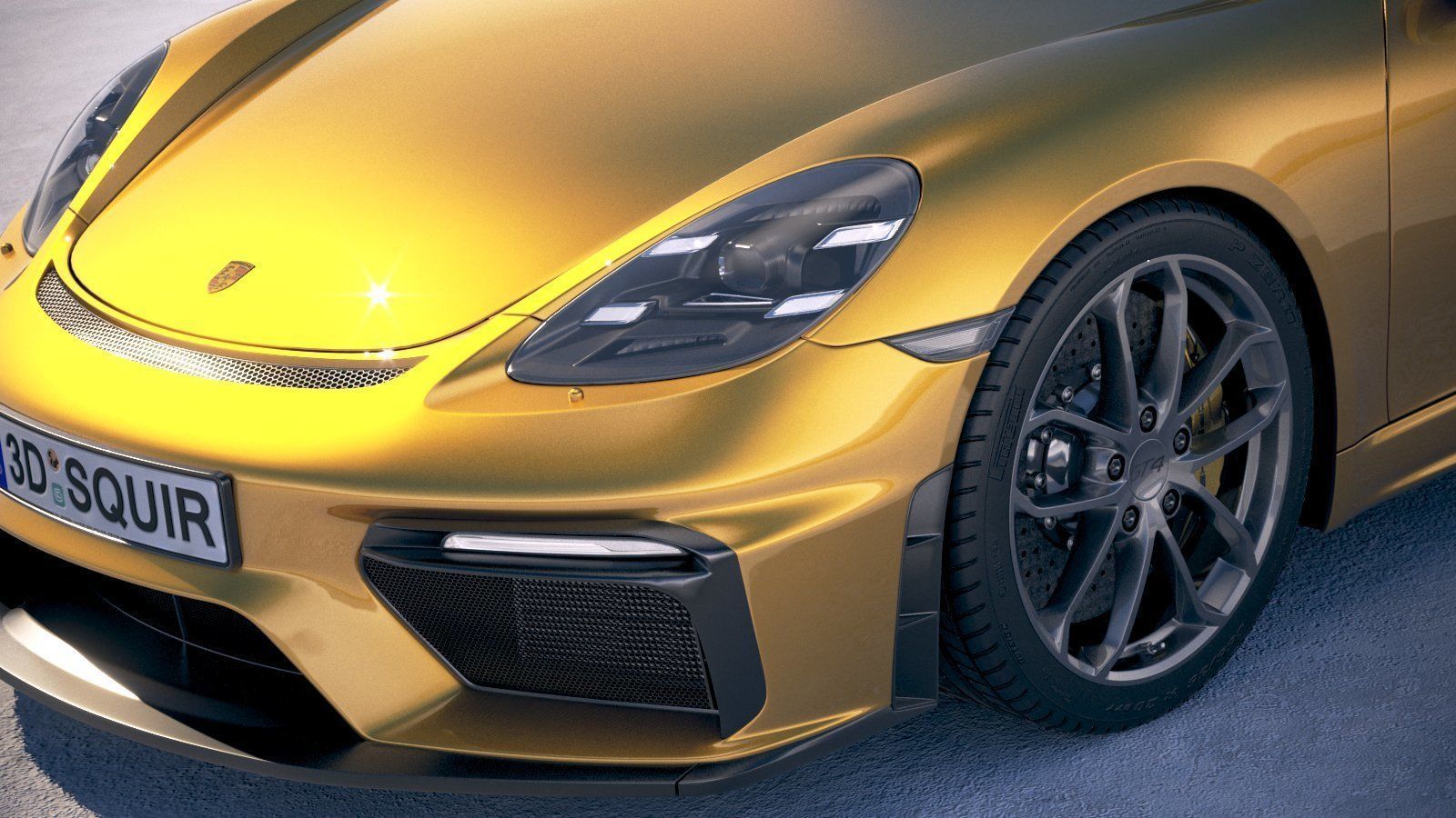 Porsche 718 Cayman GT4 2020 3D model_2