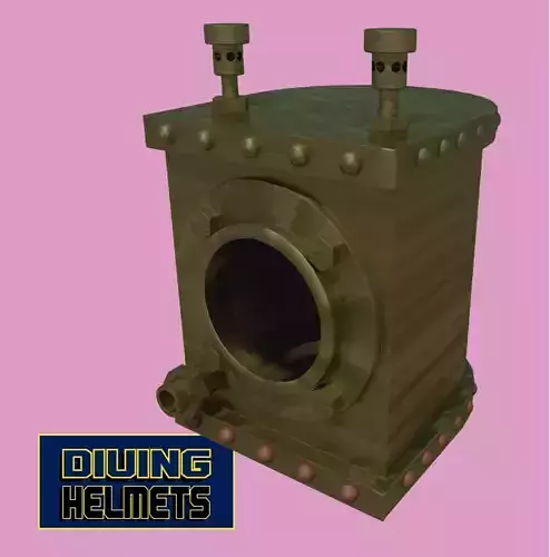 Antique diving helmet-4