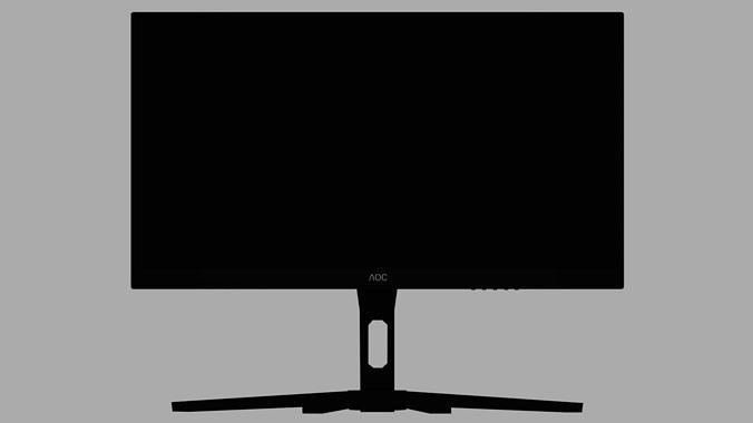 Monitor AOC Low-poly 3D model