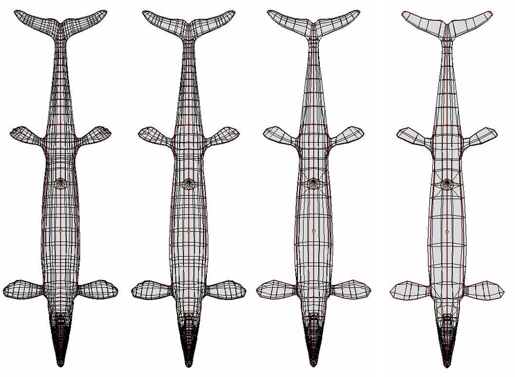 Basilosaurus Asset Pack Low-poly 3D model_6