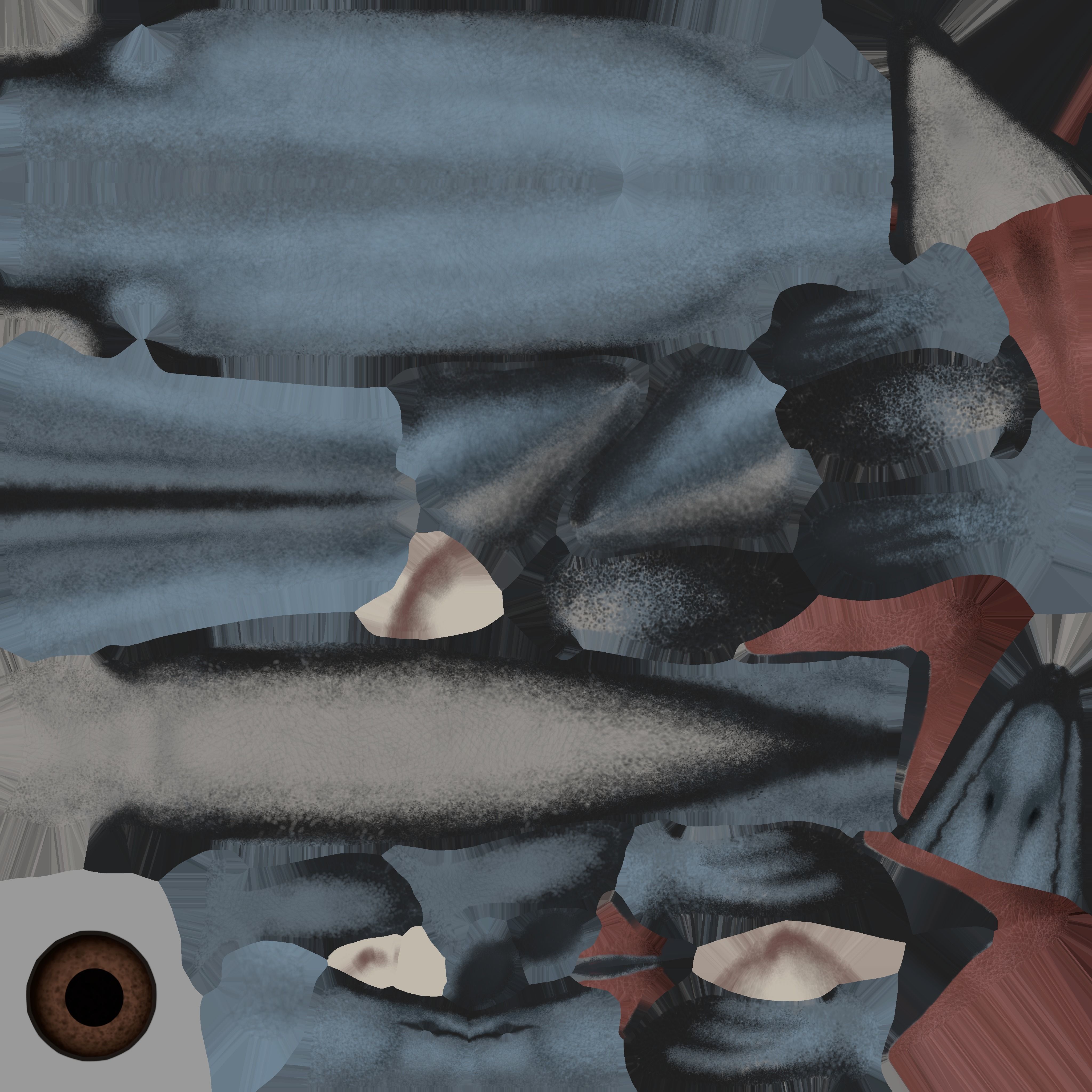 Basilosaurus Asset Pack Low-poly 3D model_9