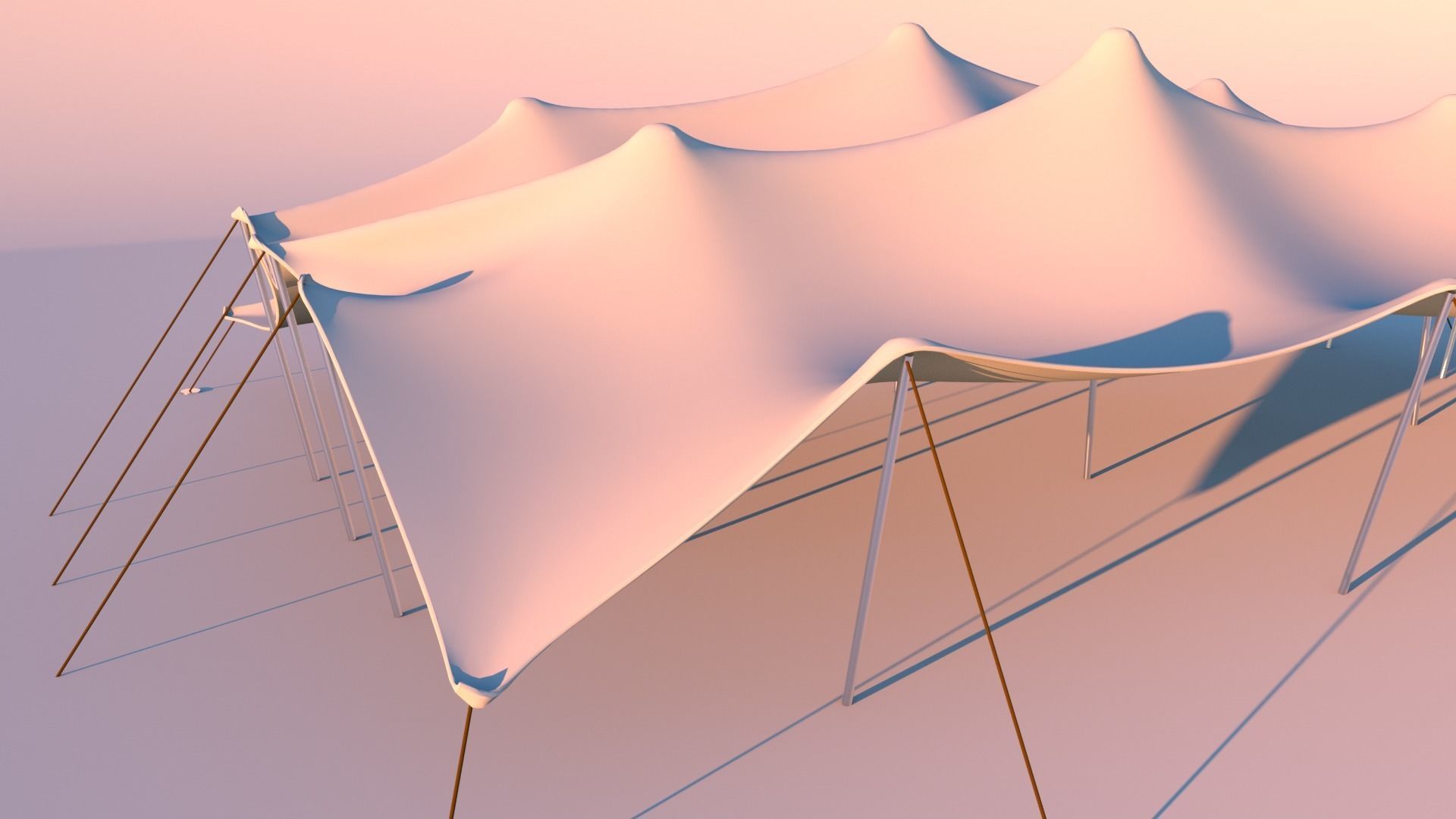 Stretch Tent 3D model_2