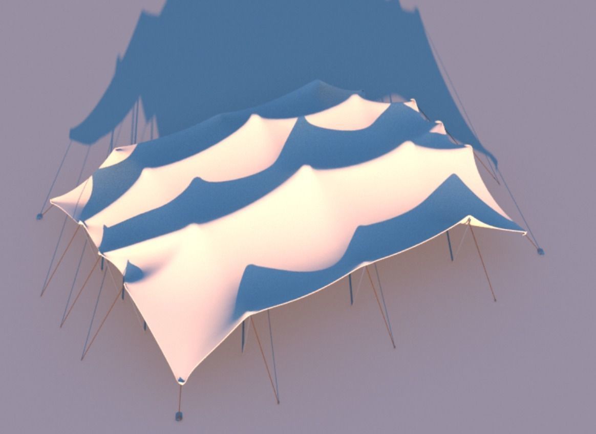 Stretch Tent 3D model_3
