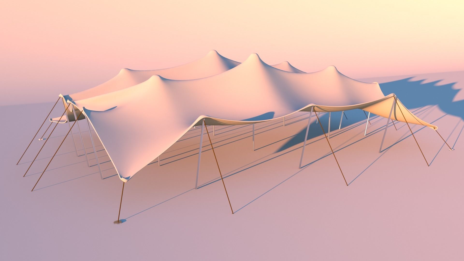 Stretch Tent 3D model_1