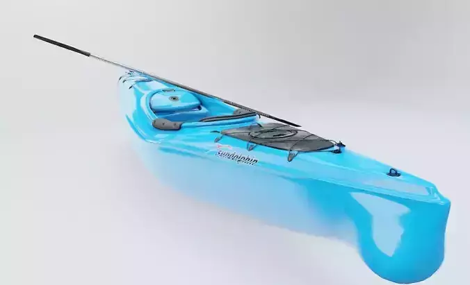 high detailed kayak model with pbr textures Low-poly 3D model