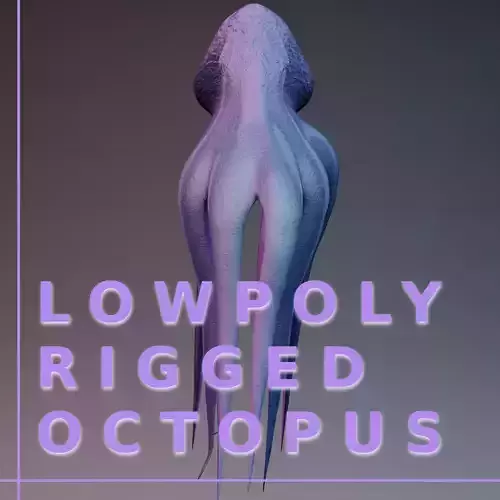 Octopus Low-poly 3D model