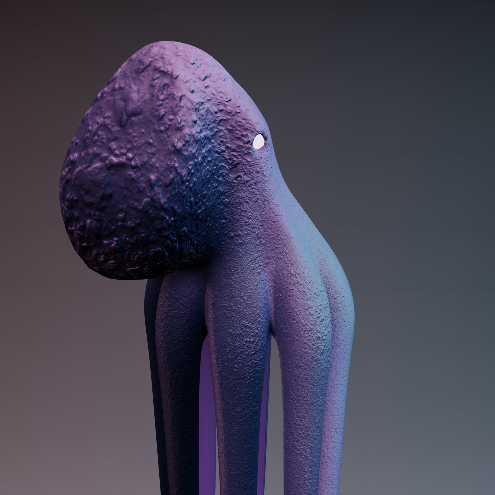 Octopus Low-poly 3D model_33