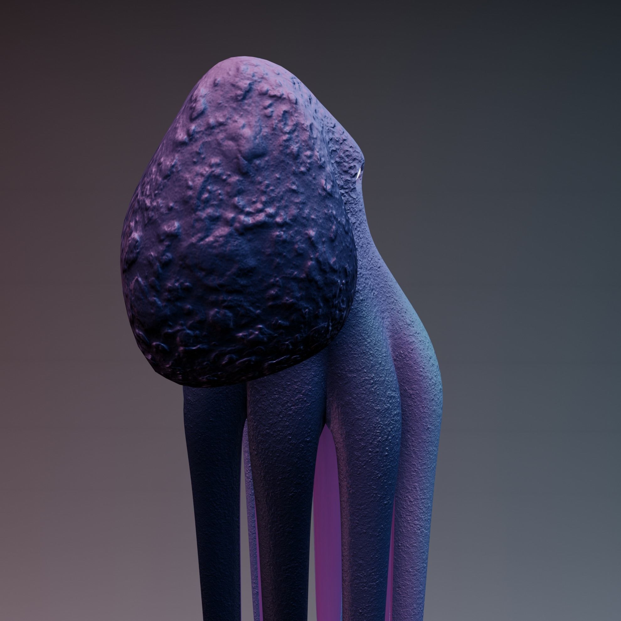 Octopus Low-poly 3D model_35