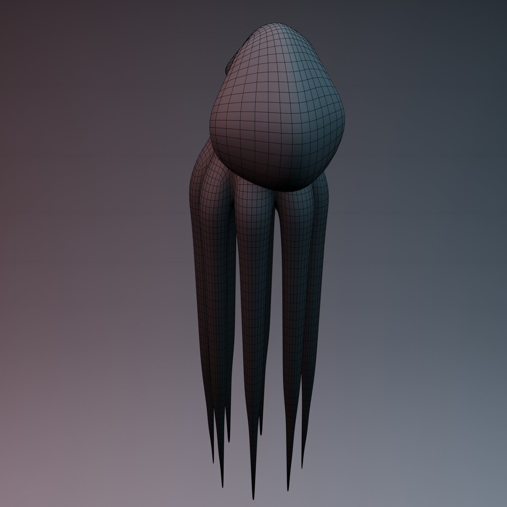 Octopus Low-poly 3D model_18