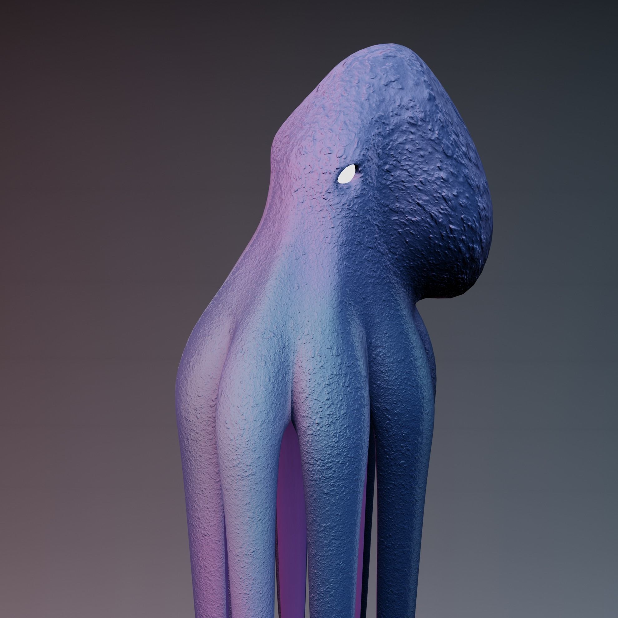 Octopus Low-poly 3D model_44