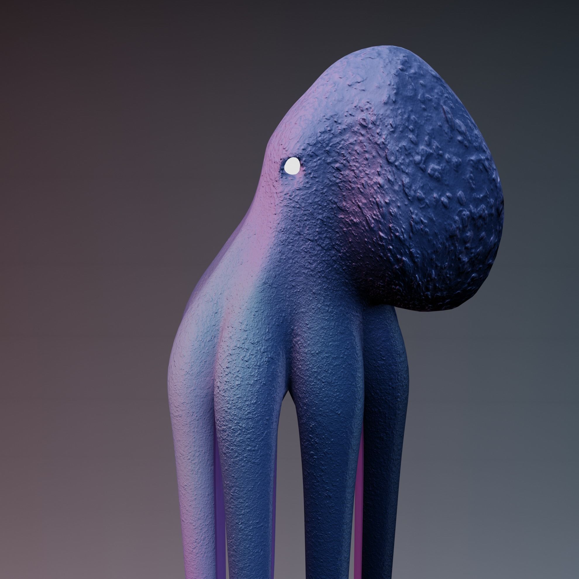 Octopus Low-poly 3D model_42