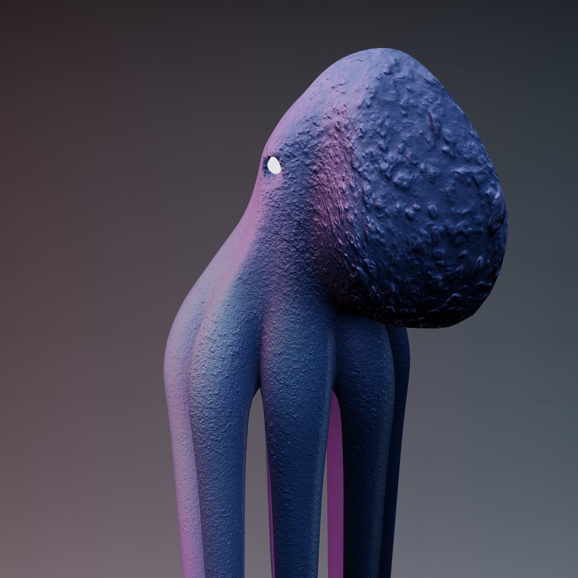 Octopus Low-poly 3D model_41