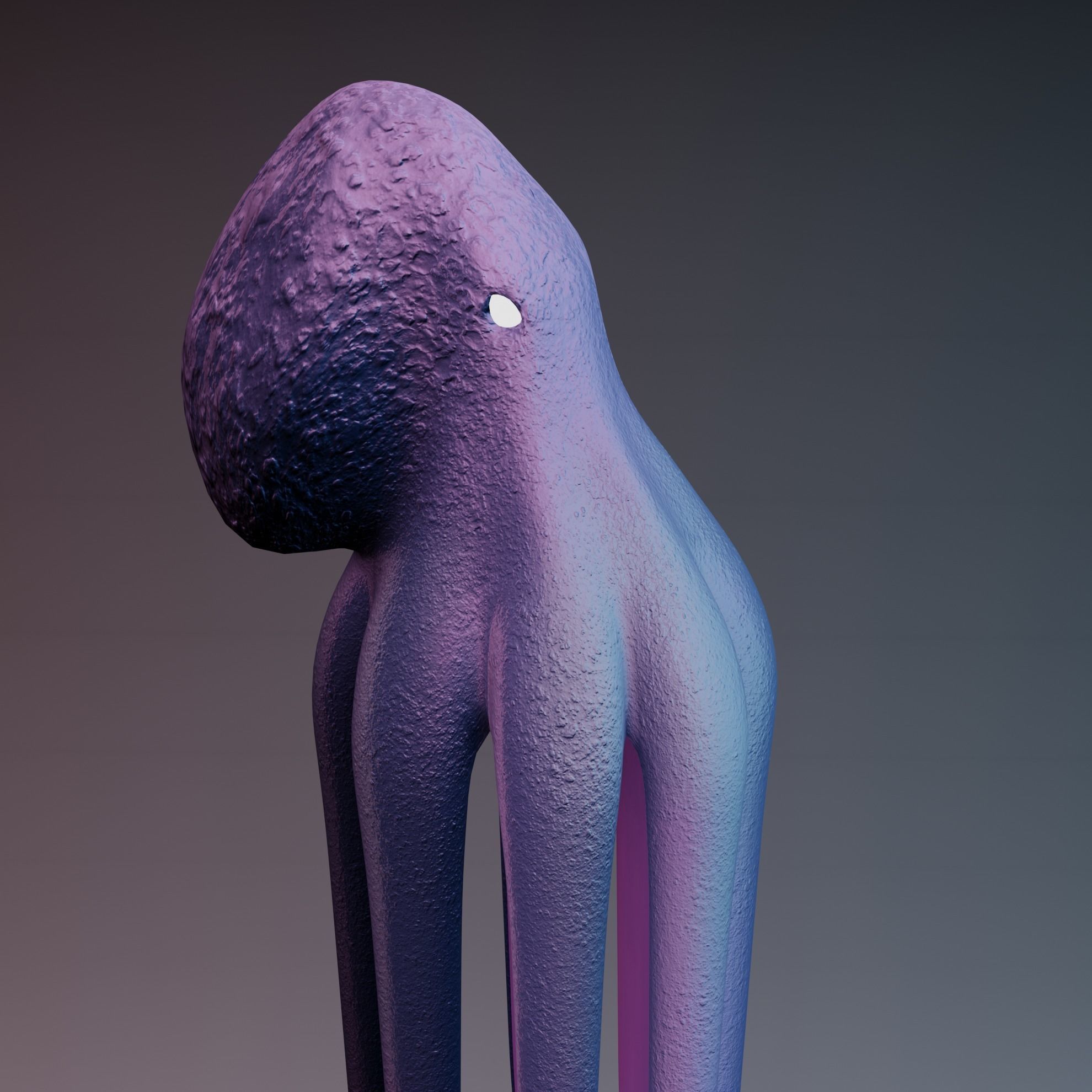 Octopus Low-poly 3D model_31