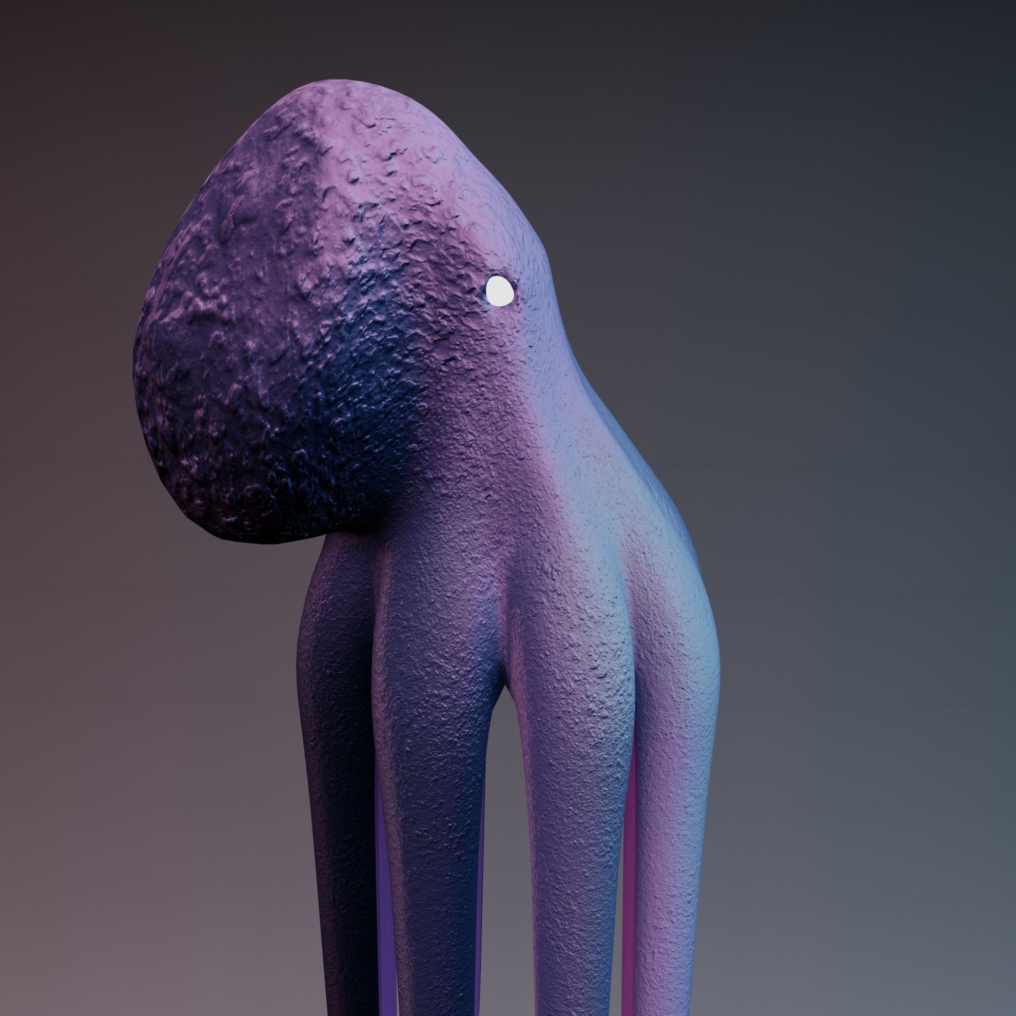 Octopus Low-poly 3D model_32