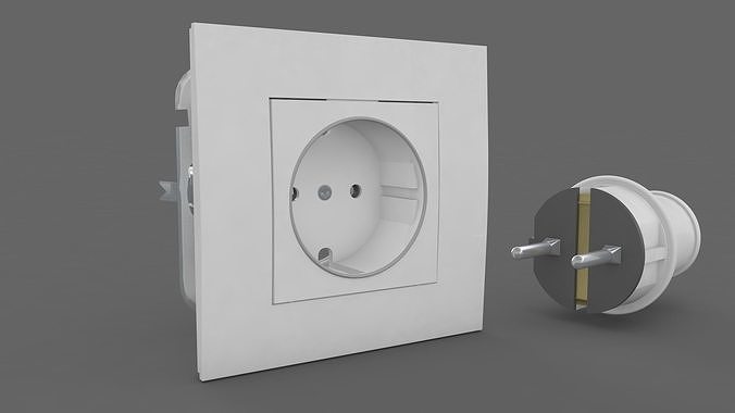 Plug and Socket Detailed 3D model