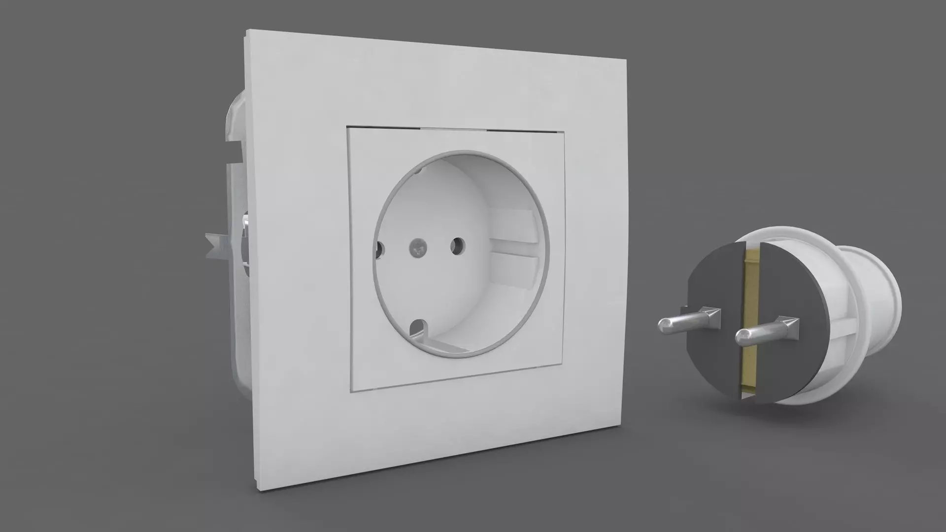 Plug and Socket Detailed 3D model_0