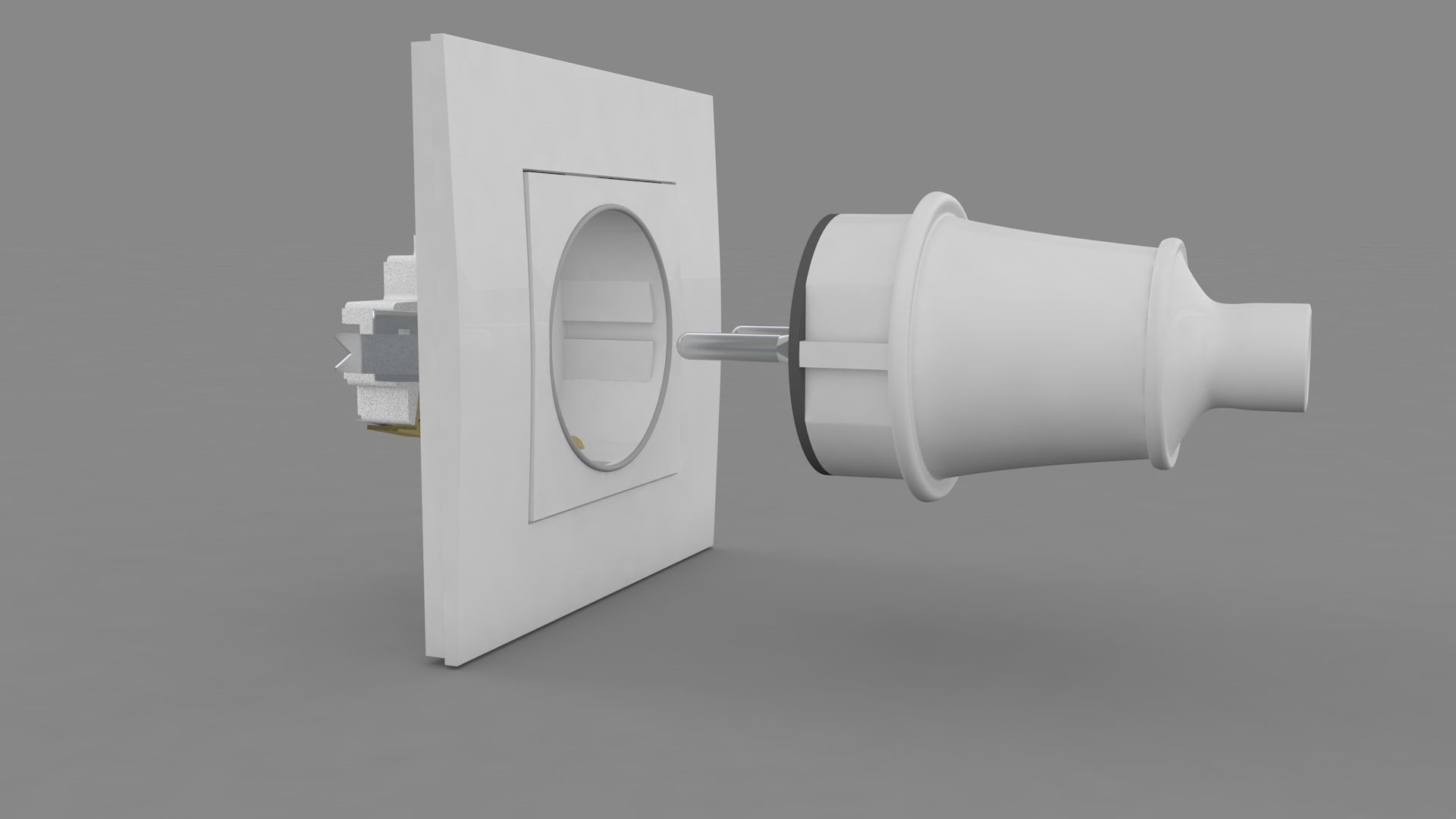 Plug and Socket Detailed 3D model_3