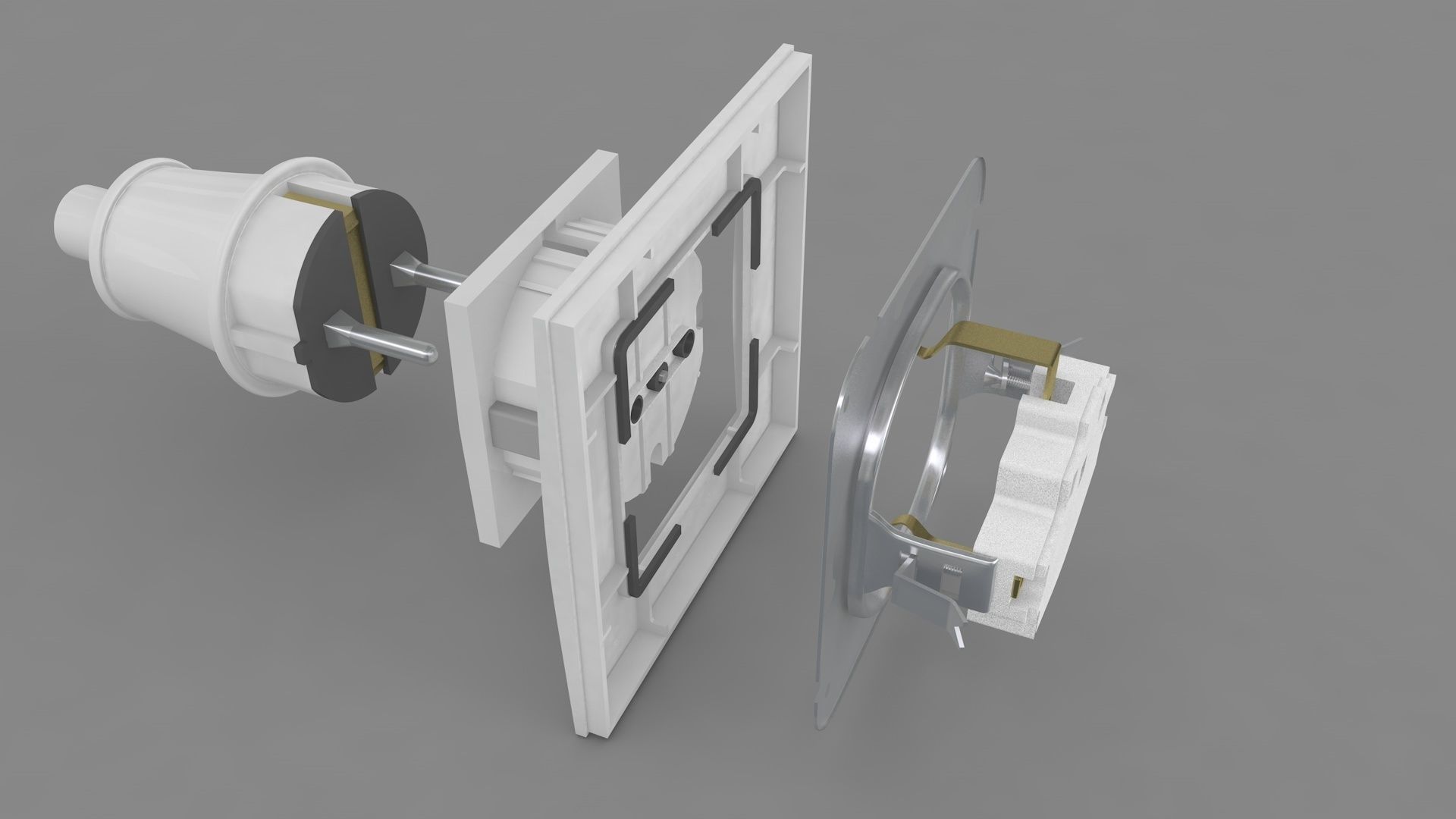 Plug and Socket Detailed 3D model_9