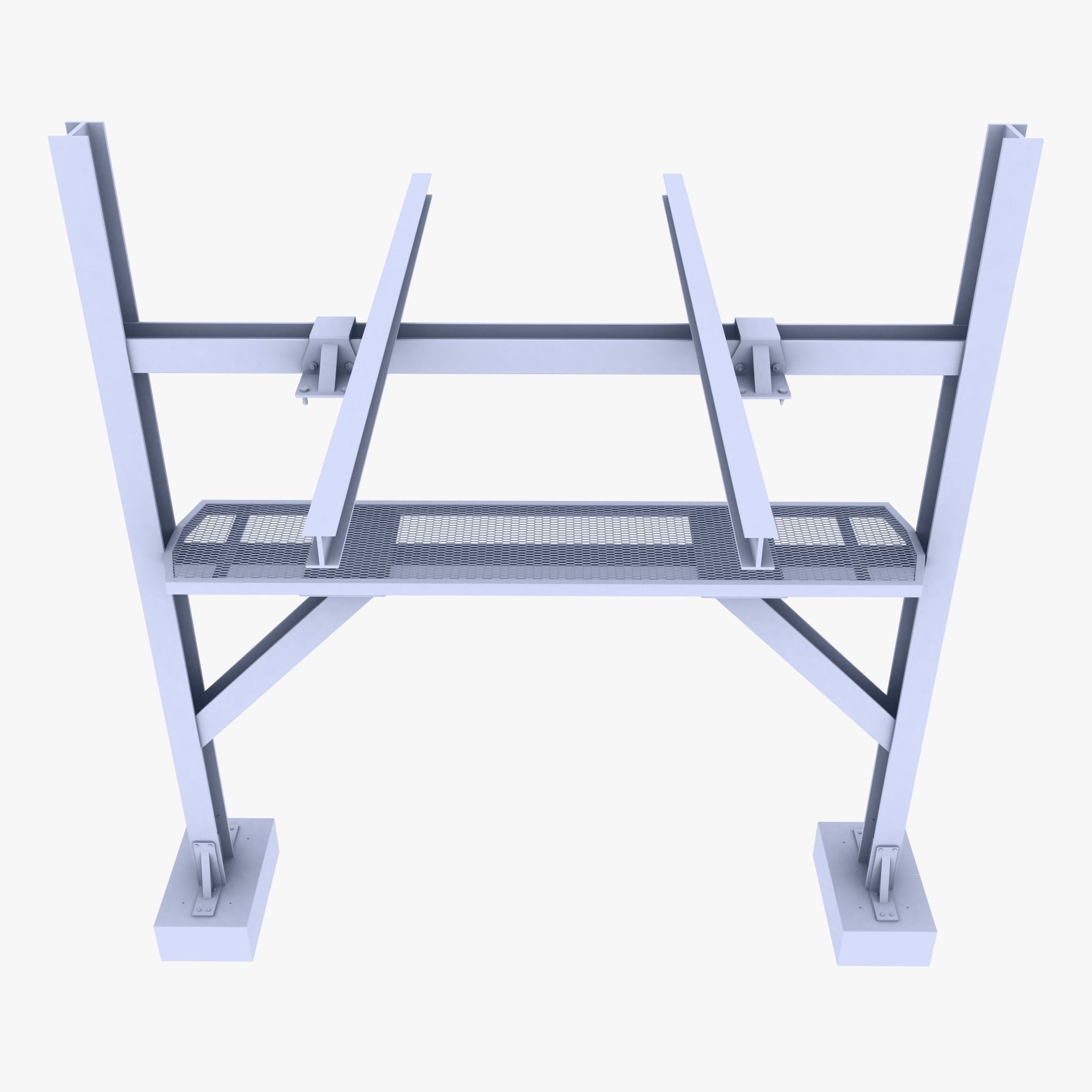 Pipeline Support 3D model_1