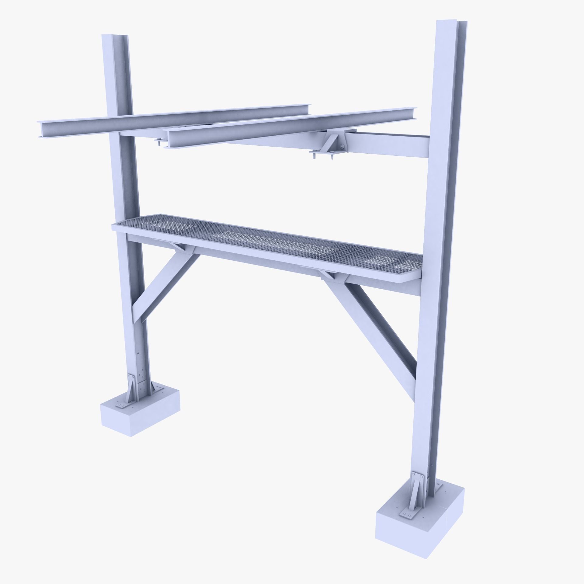 Pipeline Support 3D model_2