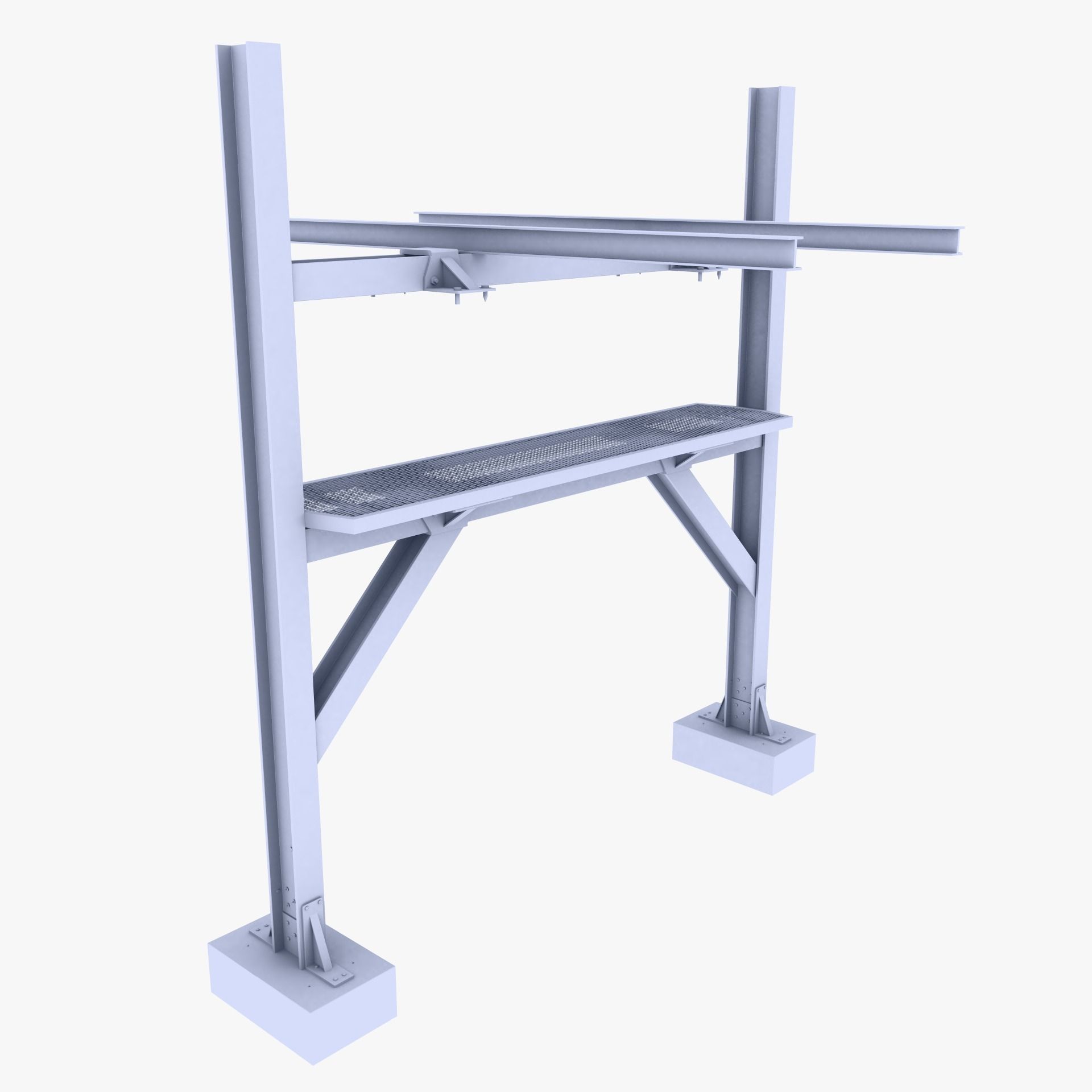 Pipeline Support 3D model_3