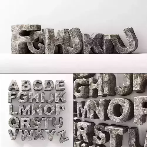 Stone letters english