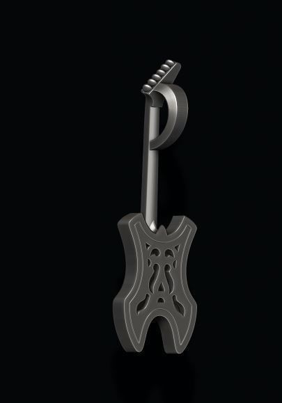 electric guitar pendant 3D print model_3