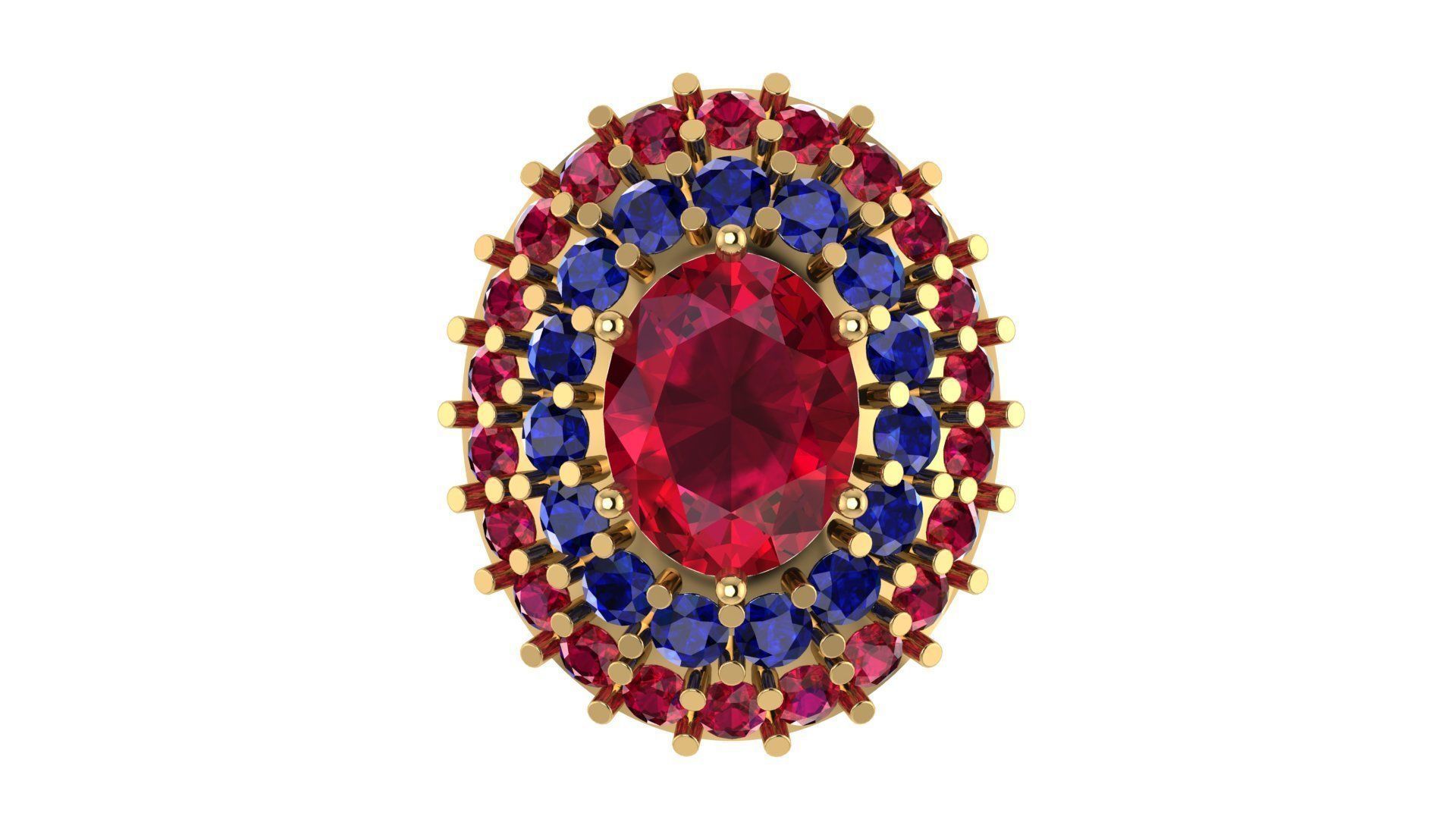 GOOD LOOKING OVAL JEWELLRY PIECE 3D print model_4