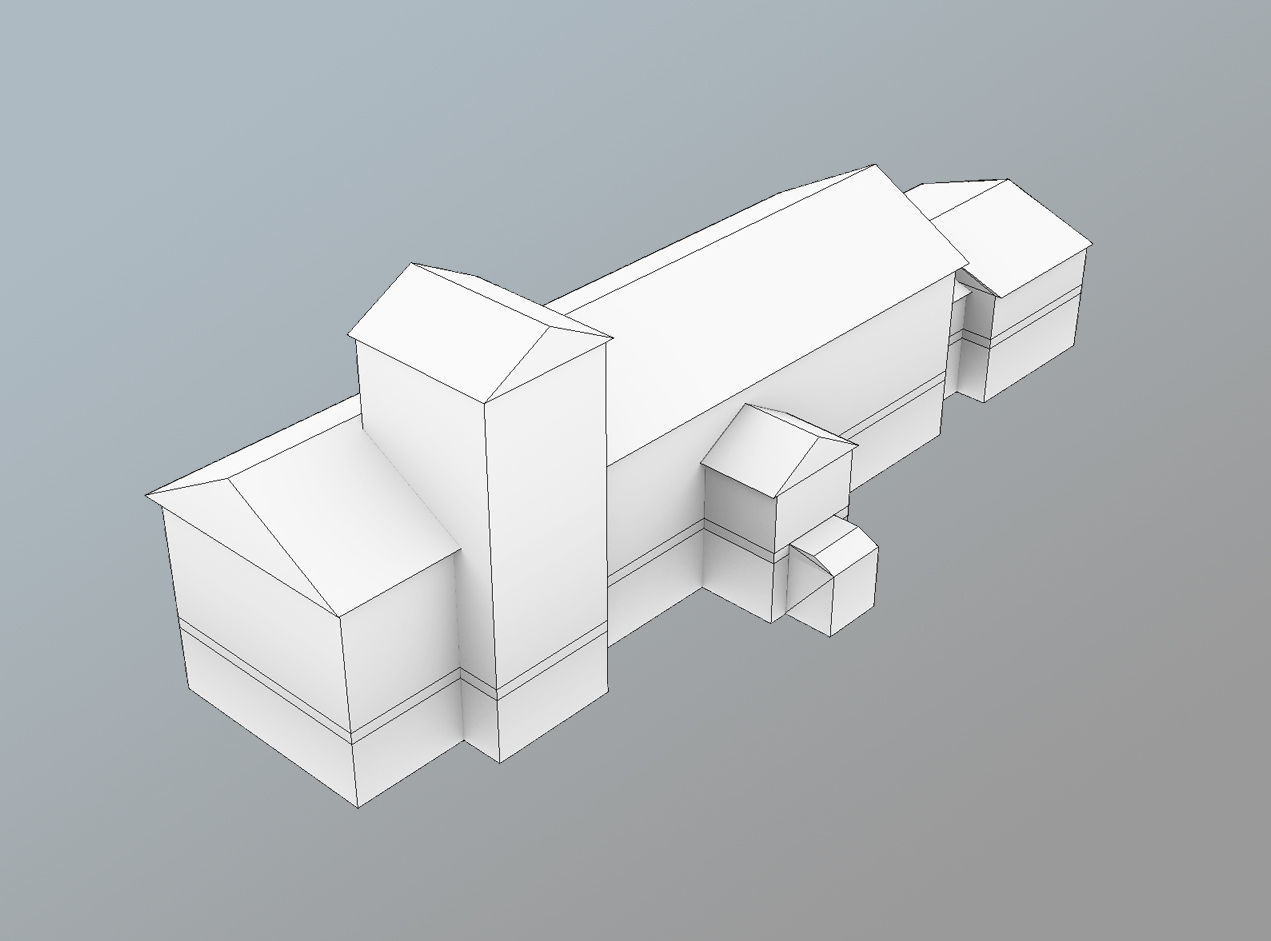 Airport USDU Terminal Low-poly 3D model_8