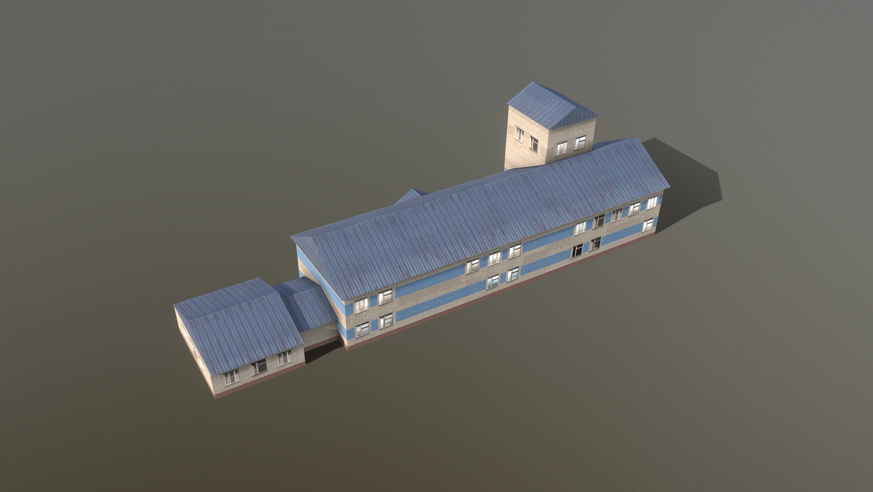 Airport USDU Terminal Low-poly 3D model_5