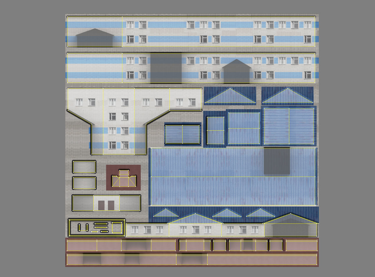 Airport USDU Terminal Low-poly 3D model_13