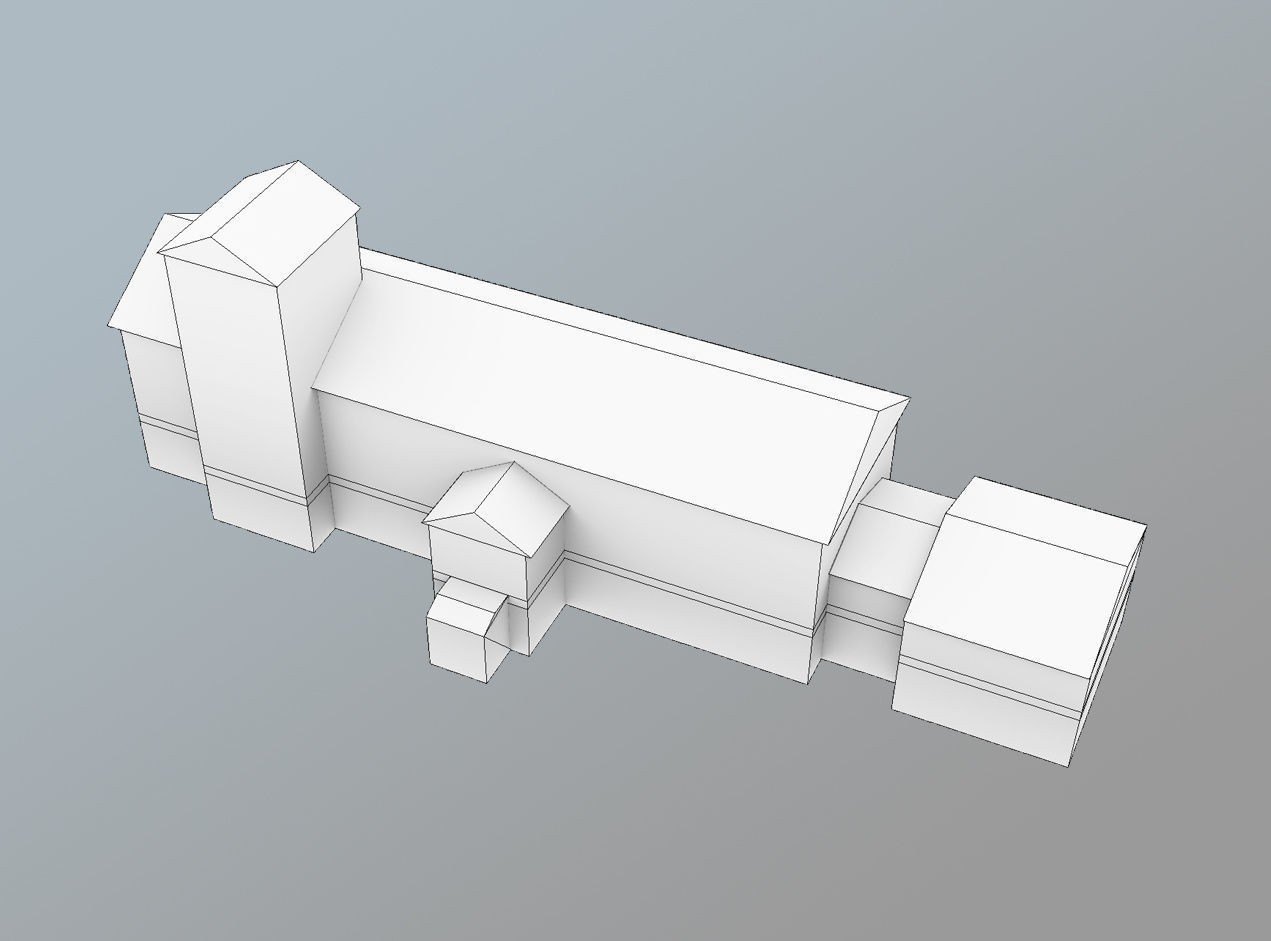 Airport USDU Terminal Low-poly 3D model_7